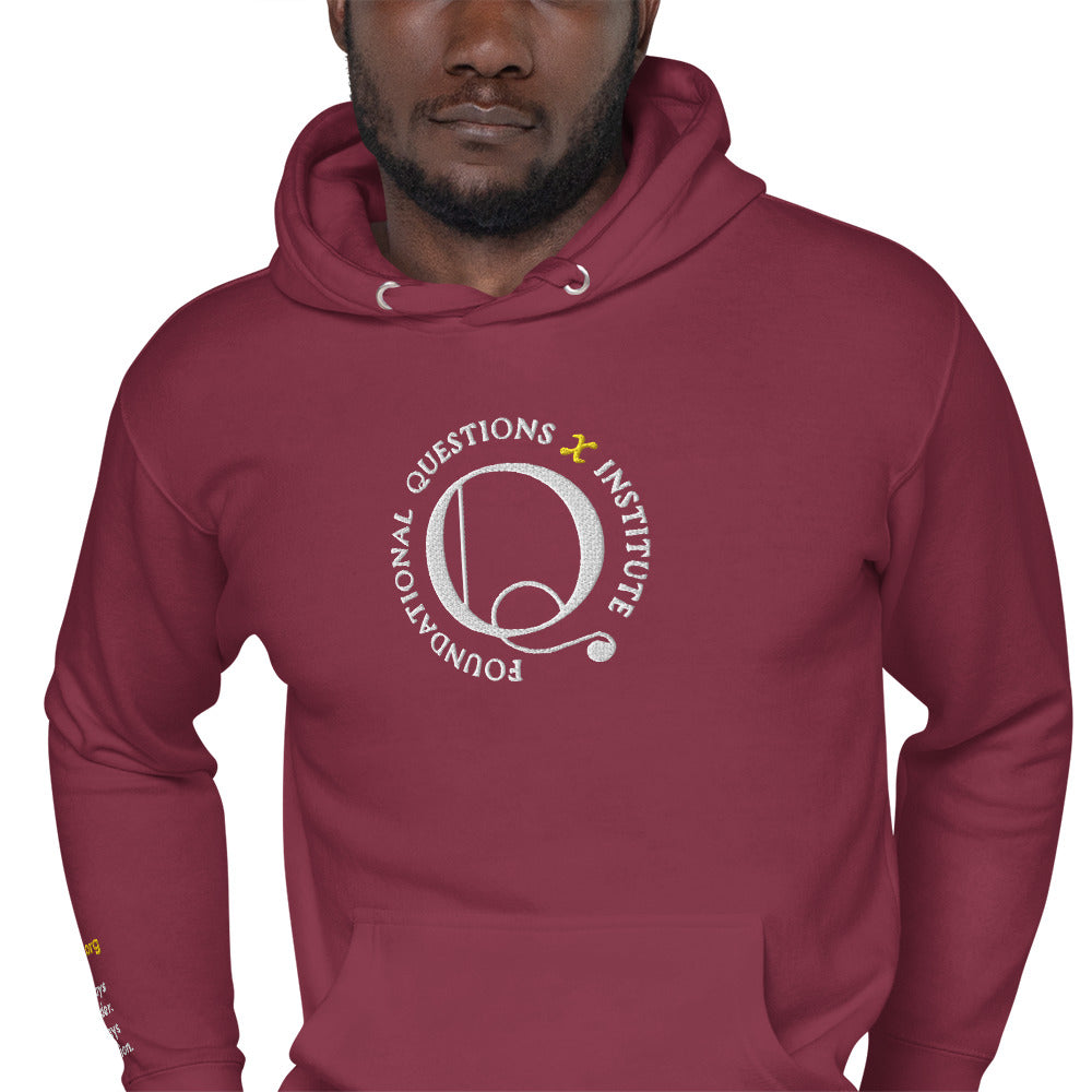 FQxI hoodie for all, embroidered on right wrist too