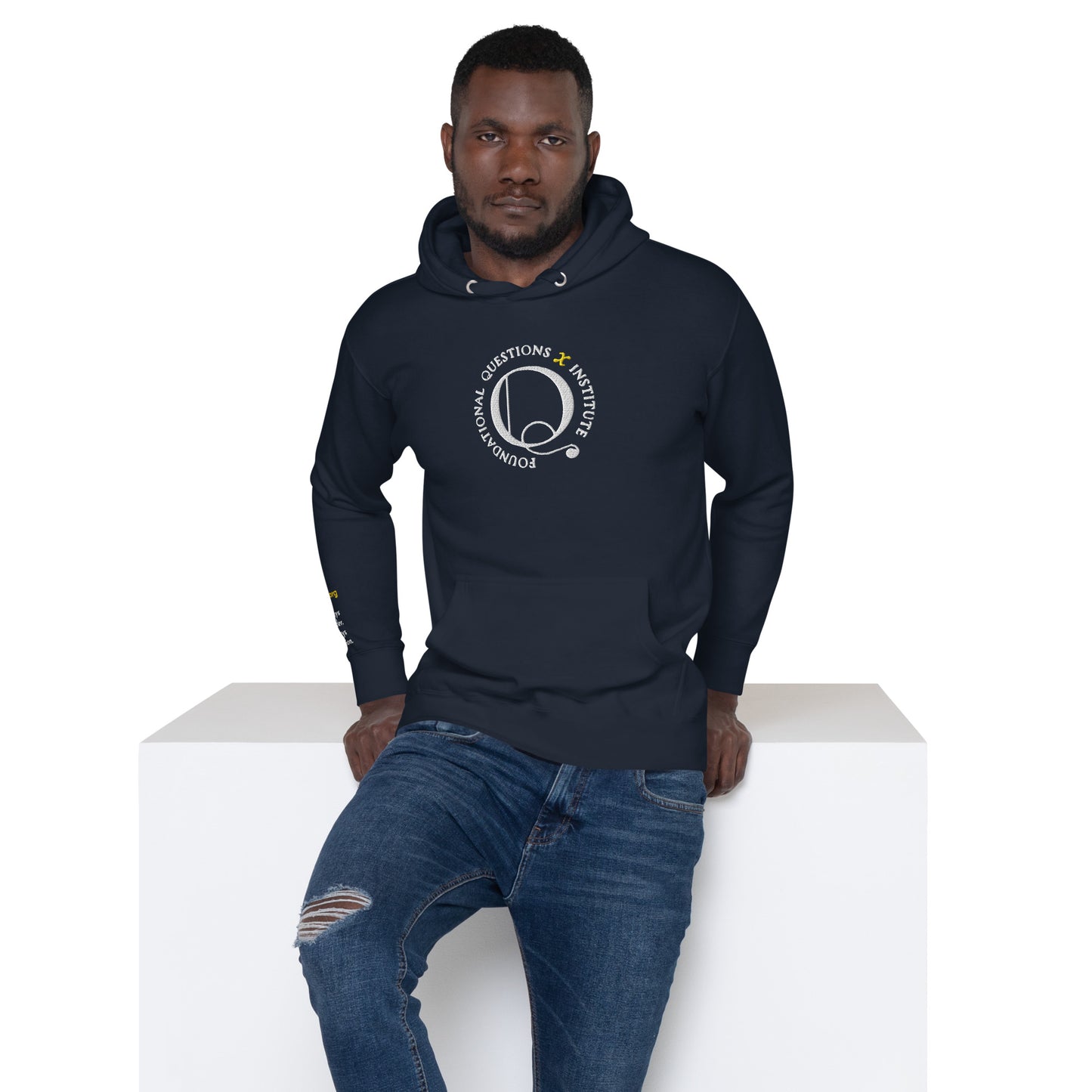 FQxI hoodie for all, embroidered on right wrist too