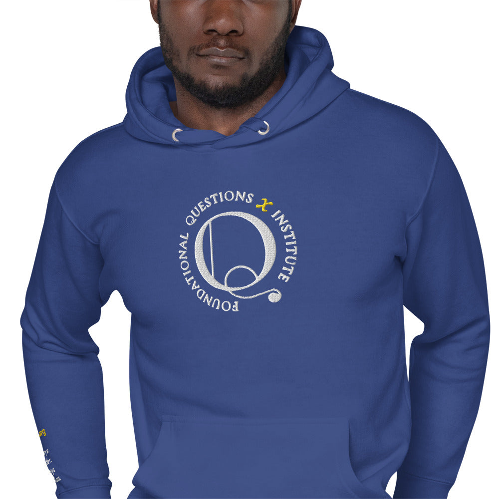 FQxI hoodie for all, embroidered on right wrist too
