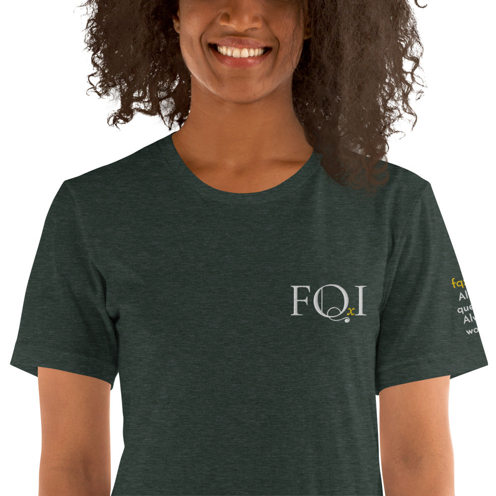 FQxI embroidered t-shirt for all