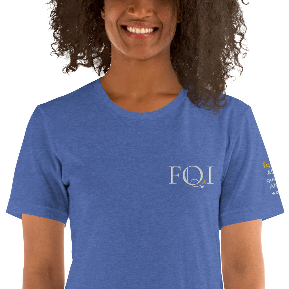 FQxI embroidered t-shirt for all